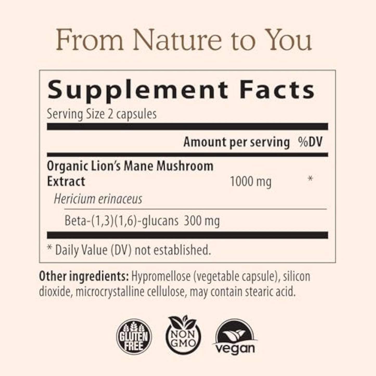 Lions Mane Mushroom Cognition Lions Mane MushroomPowder Extract Capsules | BrainSupplement, Brain Vitamins, FocusSupplement